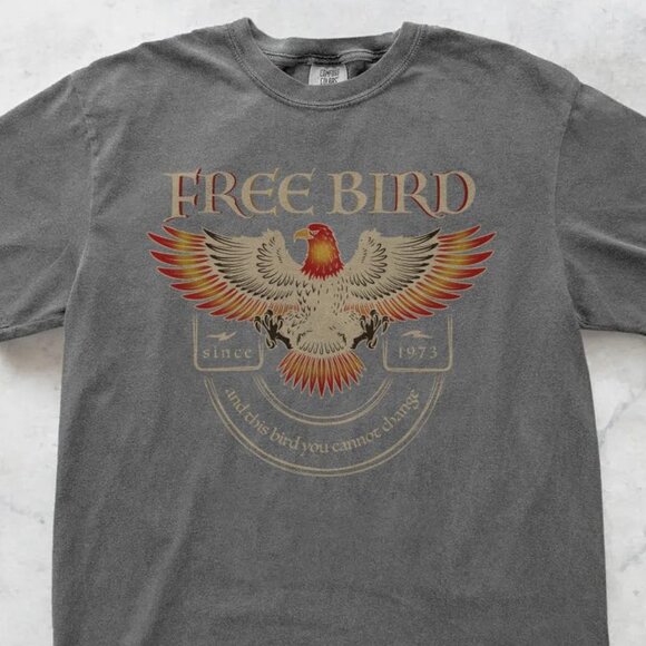 Retro Old School Band Shirt Unisex, Free Bird Shirt, Comfort Colors Band T-Shirt - Picture 2 of 4